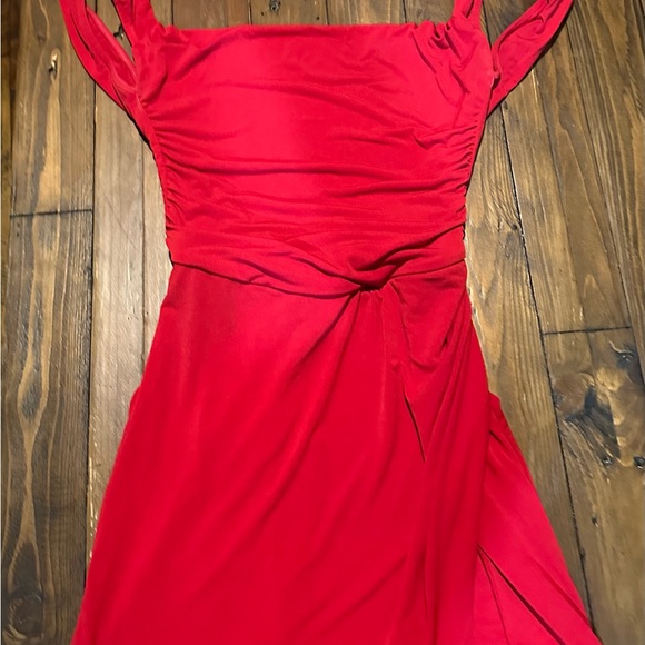 Tiger Mist Dresses & Skirts - Tiger Mist Vibrant Red Backless Dress